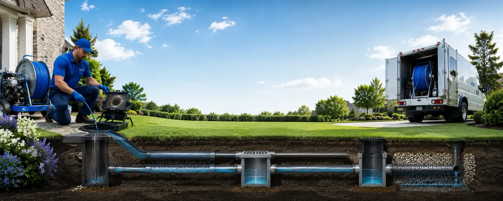 Outdoor drain cleaning information for Harrah, WA
